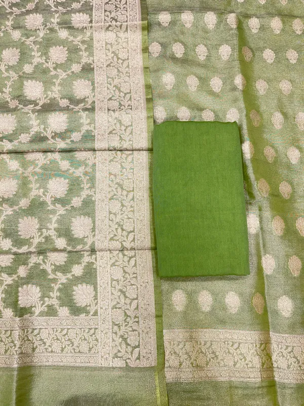 Puresilk_Handloom_Green_Tissue_Silk_Banarasi_3_pcs_Suit_Set_RHN_TSU11