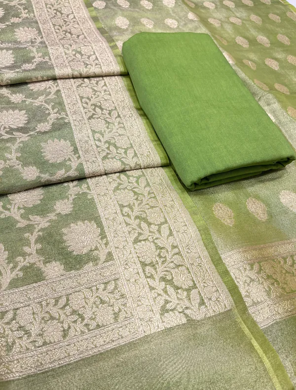 Puresilk_Handloom_Green_Tissue_Silk_Banarasi_3_pcs_Suit_Set_RHN_TSU11