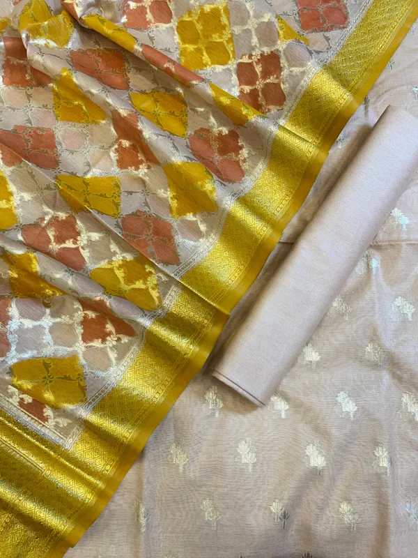 Beige_Pure_Cotton_Lorex_weave_Dual_Zari_Booti_Banarasi_Suit_1300IM_PCL20