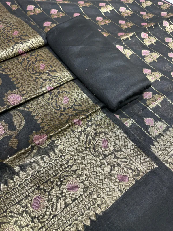 Black_Cotton_Silk_Banarasi_3_pcs_Suit_Set_725ASD_CS6