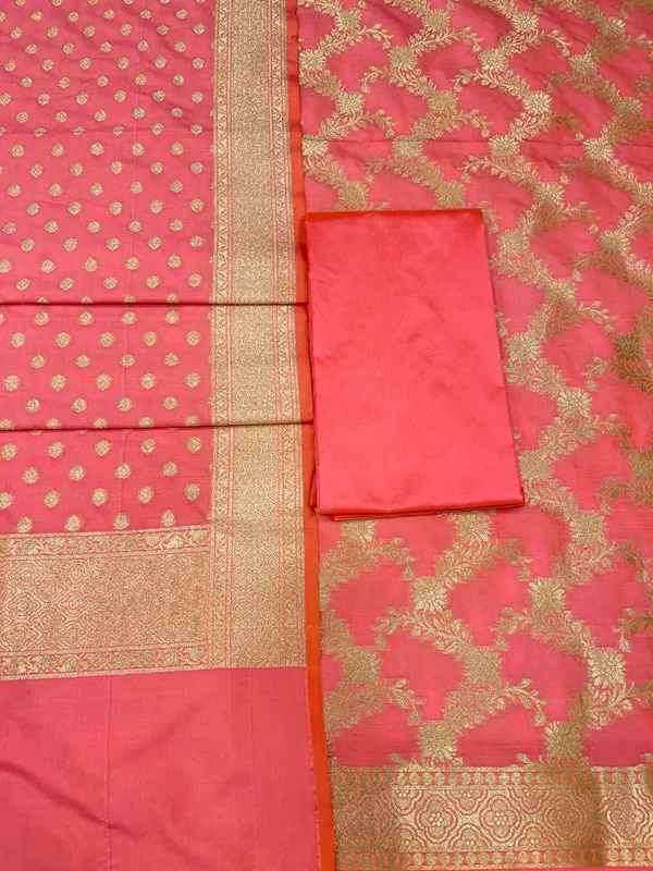 Peach_Handloom_Cotton_Silk_Banarasi_3_pcs_Suit_Set_RHN_6