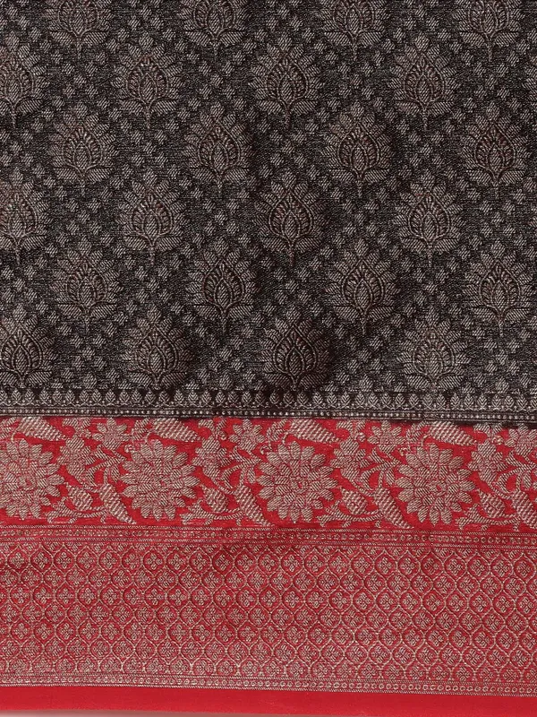 Black_Cotton_Blend_Banarasi_Sarees_For_Women_GECT26