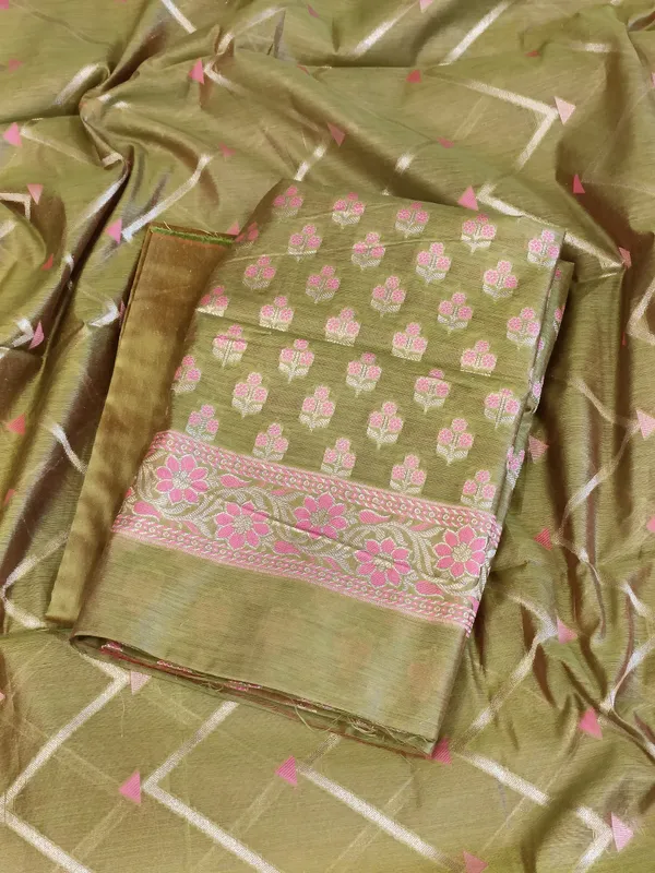 Green_Cotton_Floral_Silver_Zari_Booti_Banarasi_Suit_with_Alfi_Jaal_Dupatta_Banarasi_Suit_115SHL_CTN3