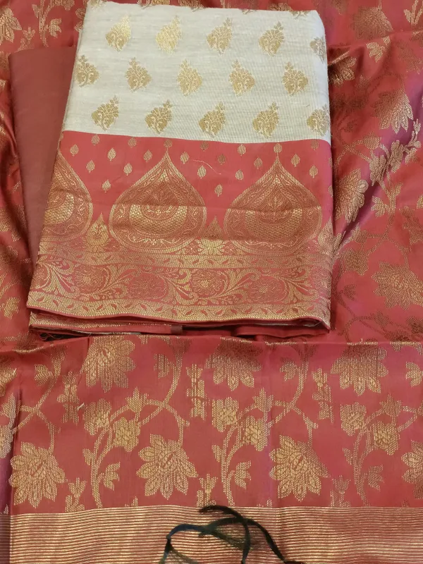 Tussar_Cotton_Floral_Zari_Booti_with_Contrast_Maroon_Silk_Border_Banarasi_Suit_525IM_CTN1