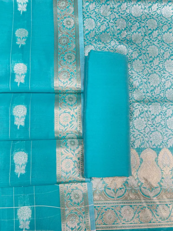 Skyblue_Cotton_Silk_Banarasi_3_pcs_Suit_Set_680ASD_CS19