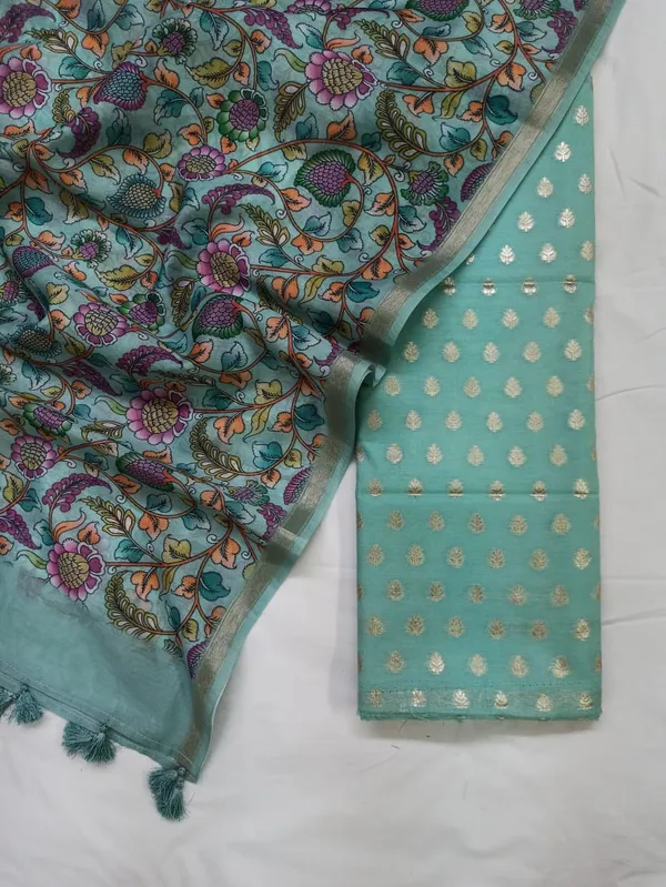 Seagreen_Pink_Pure_Mercerise_Silk_Chunri_Zari_Booti_with_Chanderi_Silk_Print_Dupatta_Suit_Set_1100SKL_PMC11
