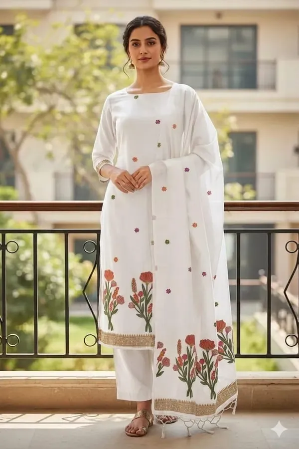 White_Cotton_Silk_Jamdani_weave_Banarasi_Suit_with_Jamdani_Print_Dupatta_650SKL_JM33