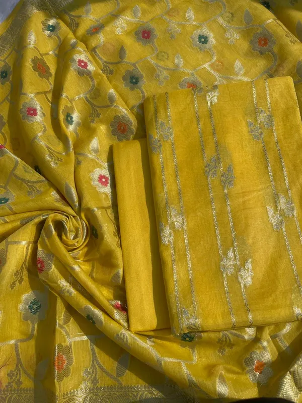 Gold_Palm_Silk_Stripe_Zari_Banarsi_Suit_with_Floral_Zari_Mina_Jaal_Dupatta_1100SKL_PS8