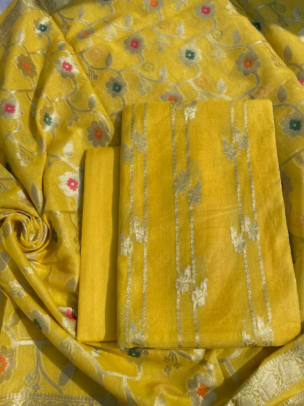 Gold_Palm_Silk_Stripe_Zari_Banarsi_Suit_with_Floral_Zari_Mina_Jaal_Dupatta_1100SKL_PS8