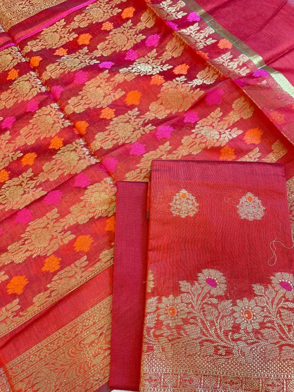 Red_Cotton_Floral_Resham_Mina_Zari_Booti_Banarasi_Suit_with_Stripe_Resham_Zari_Dupatta_600SKL_CTN1