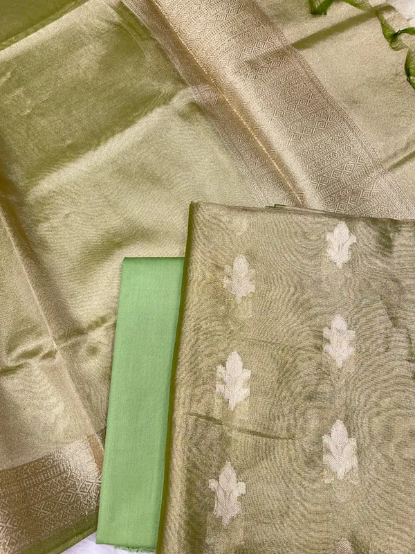 Green_Tissue_Silk_Zari_Booti_With_Border_Dupatta_Banarasi_3_Pcs_Suit_Set_Skl_Tsu23