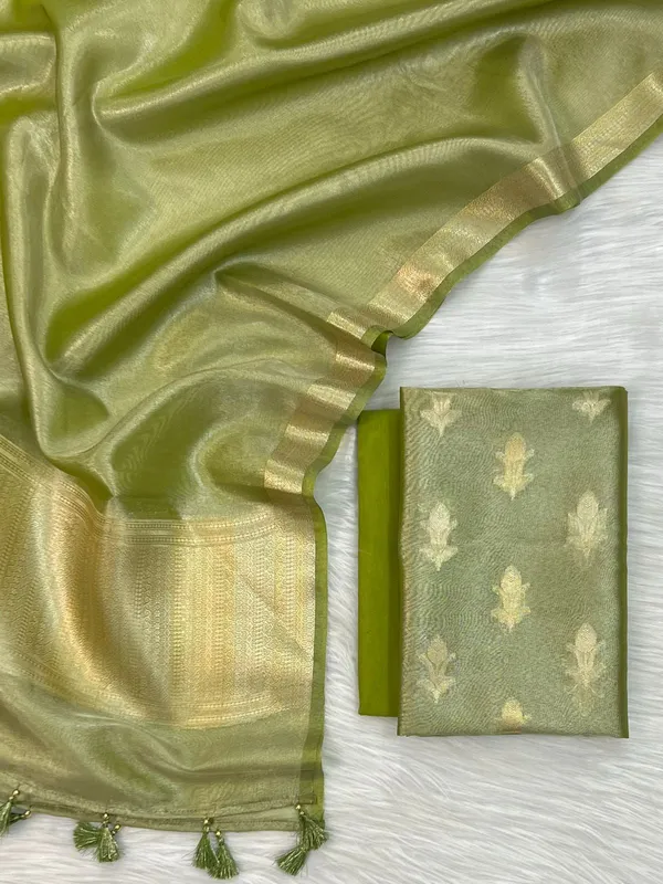 Green_Tissue_Silk_Zari_Booti_With_Border_Dupatta_Banarasi_3_Pcs_Suit_Set_Skl_Tsu23