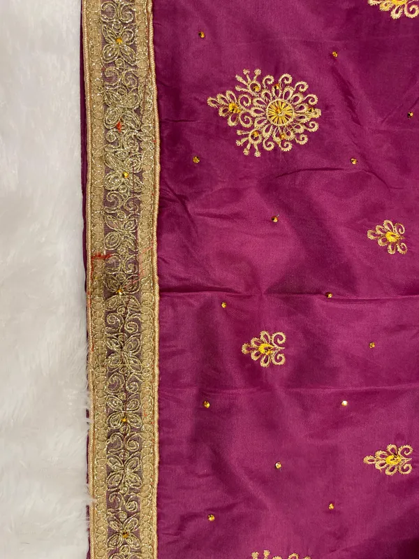 Purple_Cotton_Blend_Zari_Embroidery_Banarasi_Saree_600KS_2