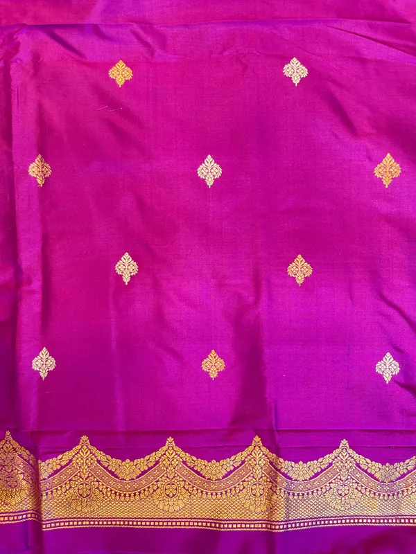 Pure_Handloom_Purple_Katan_Silk_Silver_Zari_Booti_Kadhwa_Banarasi_3_pcs_Suit_Set_14000PR_KS3