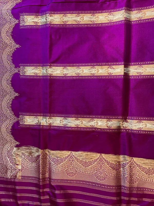 Pure_Handloom_Purple_Katan_Silk_Silver_Zari_Booti_Kadhwa_Banarasi_3_pcs_Suit_Set_14000PR_KS3