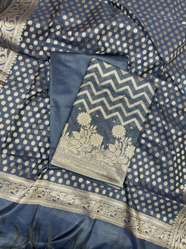 Navy_Blue_Cotton_Silk_Zig-Zag_Banarasi_3_pcs_Suit_Set_675JVC_124