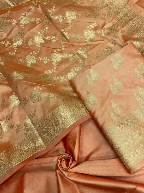 Peach_Semi_Katan_Silk_Handloom_Banarasi_3_pcs_Suit_Set_MUB_SK7