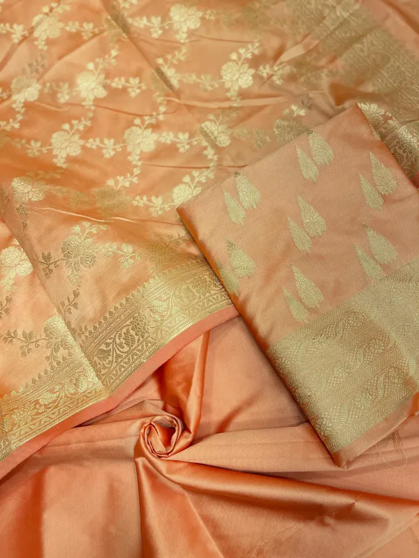 Peach_Semi_Katan_Silk_Handloom_Banarasi_3_pcs_Suit_Set_MUB_SK7