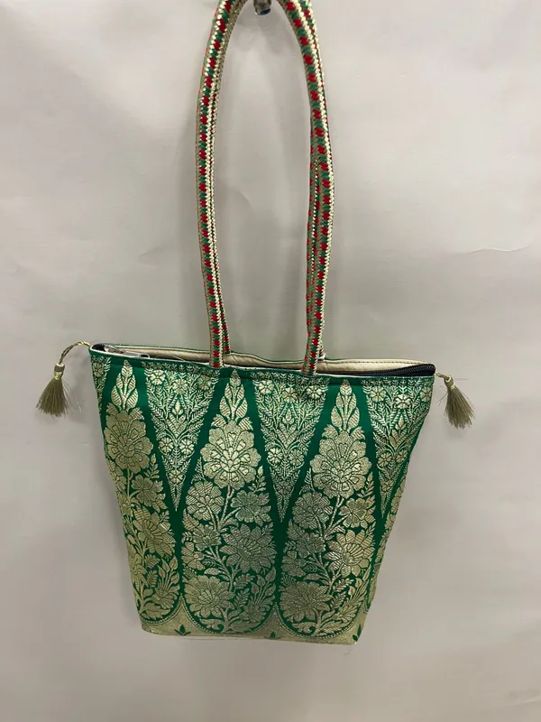 Green_Banarasi_Hand_Bag_HBG_48