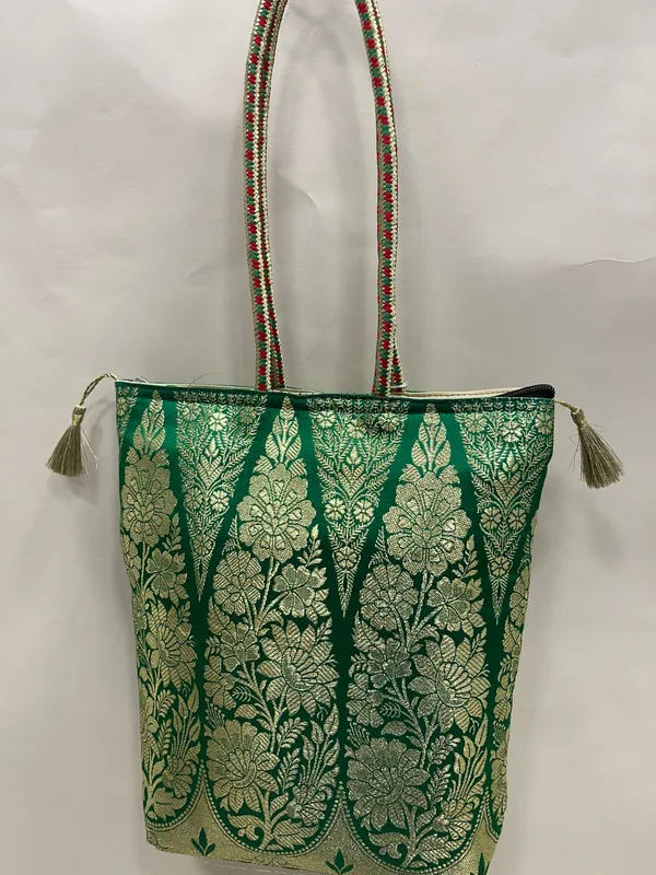 Green_Banarasi_Hand_Bag_HBG_48