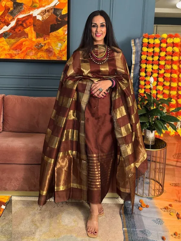 Rich_Brown_Cotton_Silk_Banarasi_Suit_with_Plain_Gold_Zari_Border_&_Patta_Dupatta_600SKL_CS37