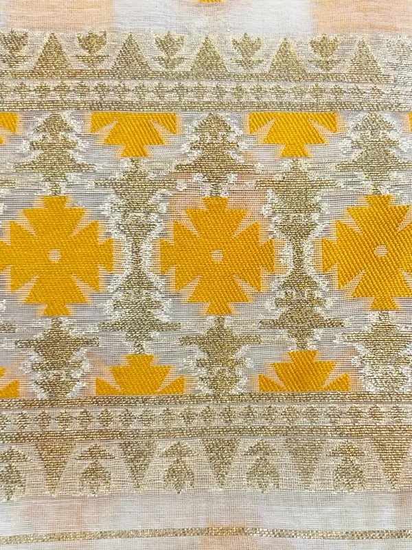White_Pure_Cotton_Dyable_Floral_Mustard_Minakari_Zari_Booti_Banarasi_Suit_160AJ_PCTN10