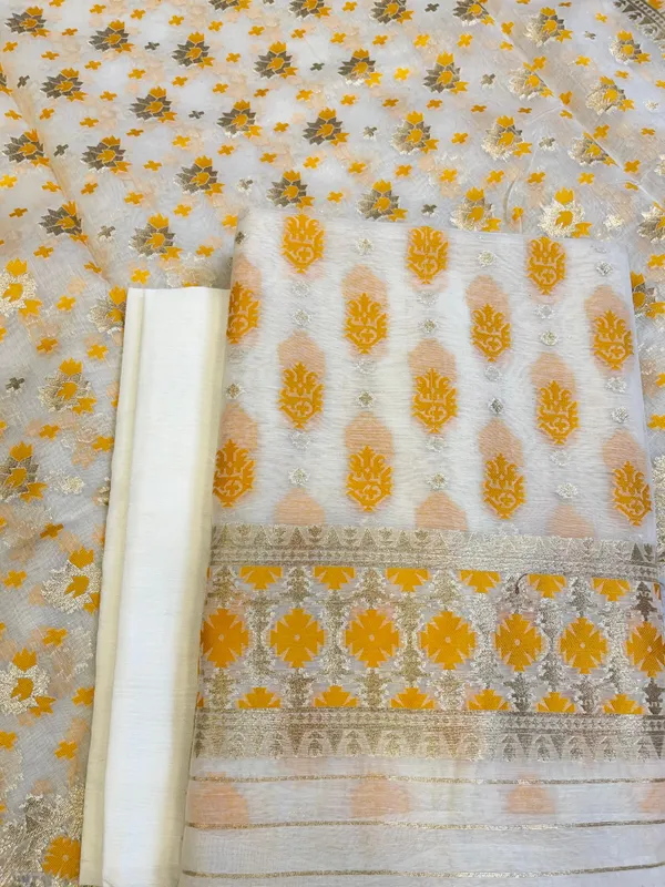 White_Pure_Cotton_Dyable_Floral_Mustard_Minakari_Zari_Booti_Banarasi_Suit_160AJ_PCTN10