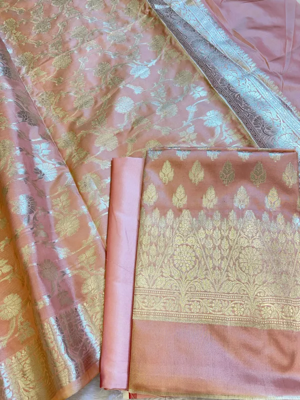 Peach_Semi_Silk_Floral_Zari_Booti_Banarasi_3_pcs_Suit_Set_900AJ_SK34