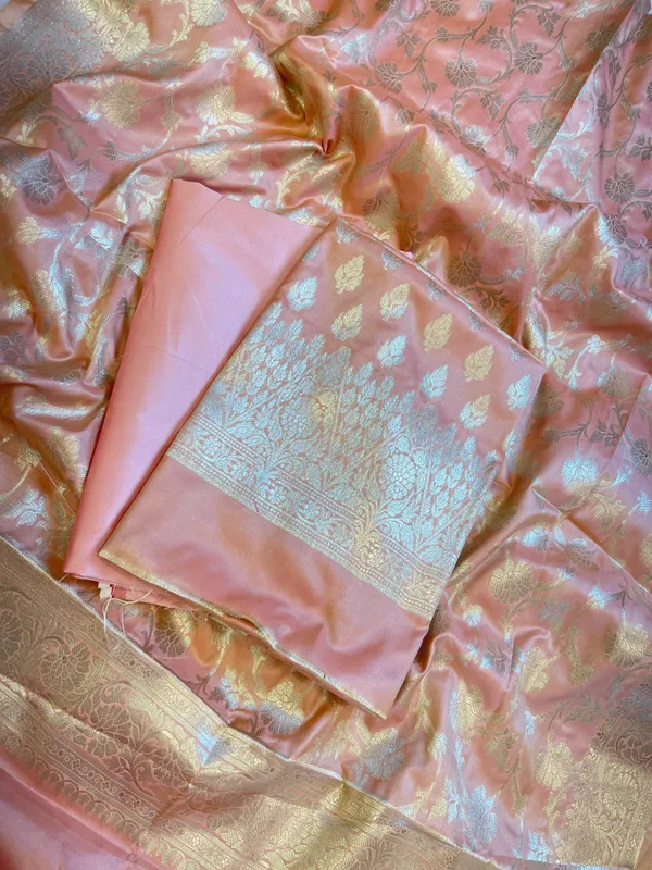 Peach_Semi_Silk_Floral_Zari_Booti_Banarasi_3_pcs_Suit_Set_900AJ_SK34
