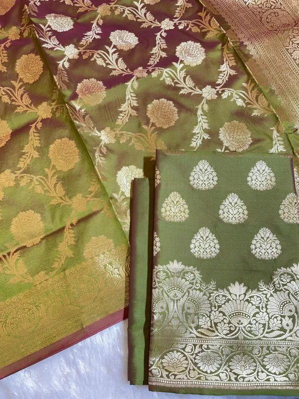 Mehndi_Green_Semi_Katan_Silk_Banarasi_3_pcs_Suit_Set_750SHL_SK23