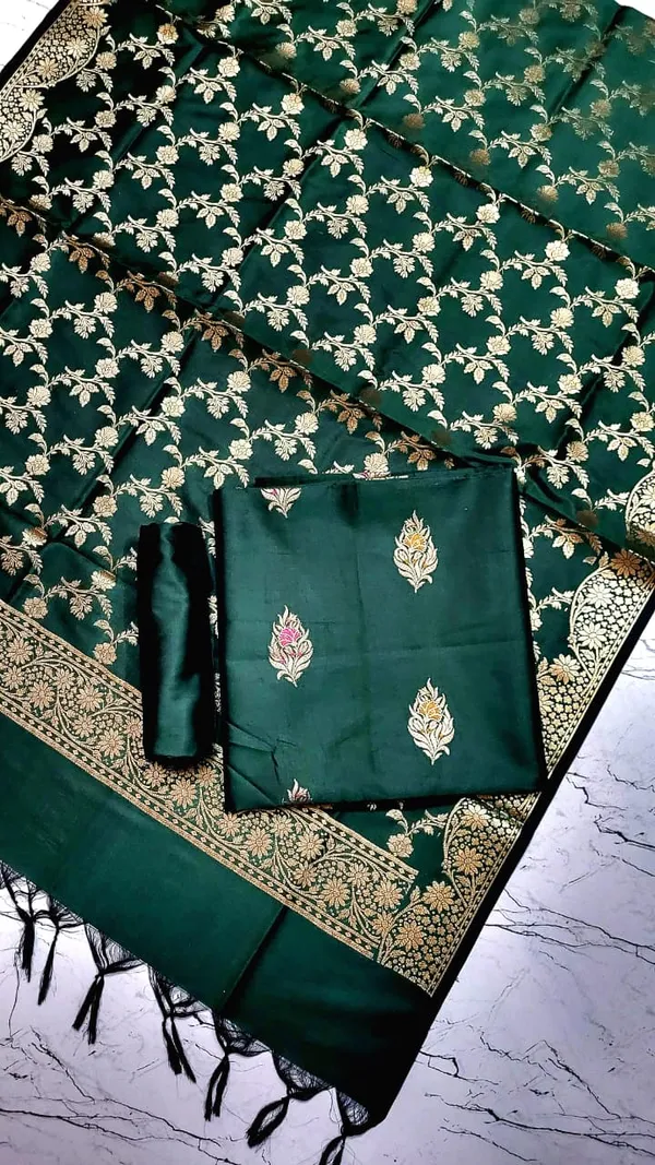 Dark_Green_Katan_Silk_Floral_Mina_Zari_Booti_Banarasi_Suit_with_Zari_Jaal_Dupatta_750SKL_KSM4
