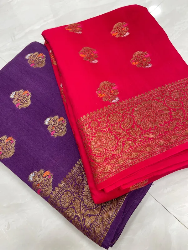 Humairah_Pure_Handloom_Purple_Munga_Silk_Floral_Copper_Zari_Minakari_Booti_and_Floral_Zari_Jaal_Banarasi_Pallu_Zari_Border_and_Purple_Blouse