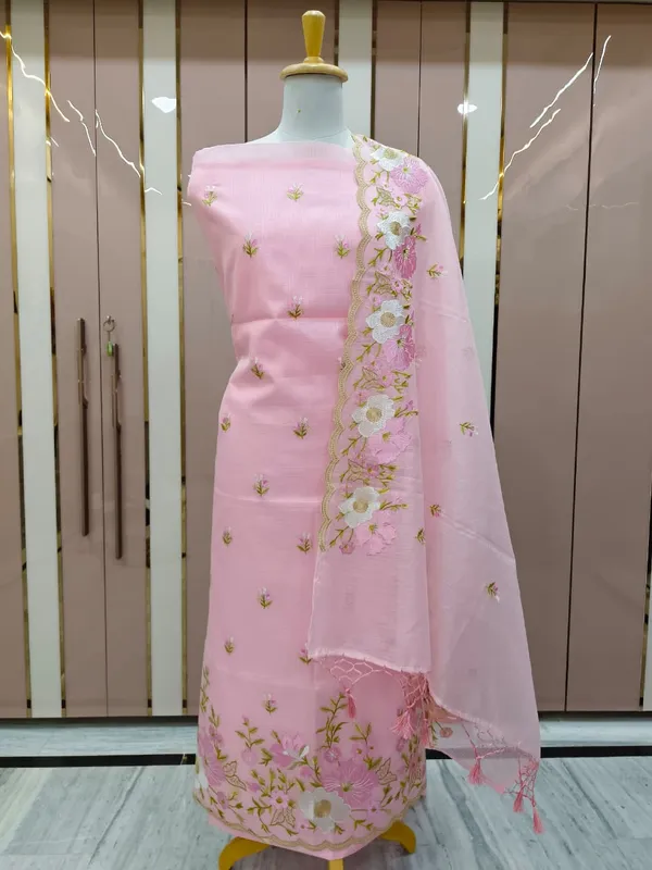 Pink_Kota_Check_Multi_Resham_Embroidery_Banarasi_Suit_with_Cutwork_Dupatta_12JJ_KC1