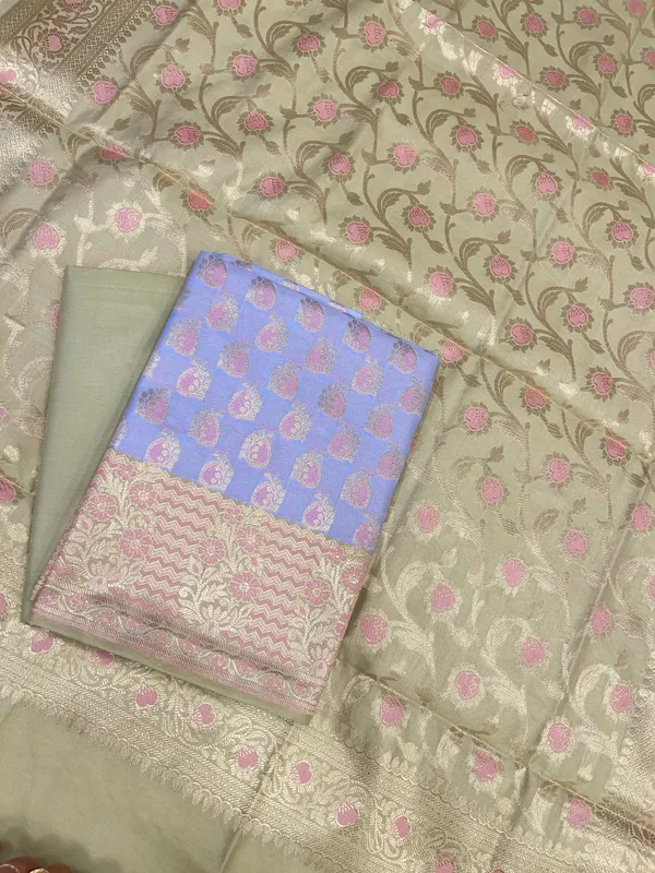 Grey_Cotton_Silk_Panarasi_3_pcs_Suit_Set__with_Contrast_Pista_Green_Dupatta_780ASD_CS17