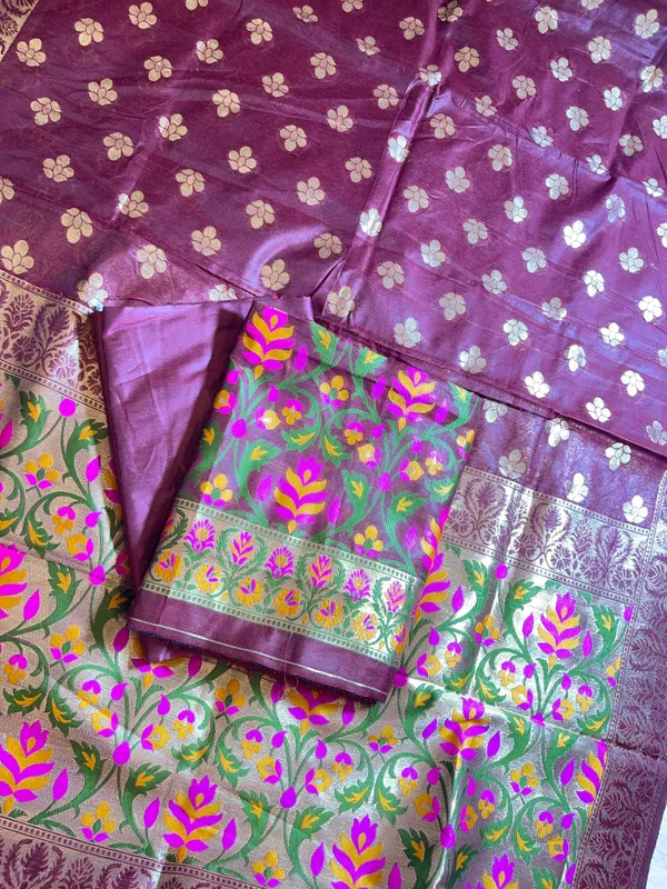 Maroon_Jamdani_Weave_Cotton_Banarasi_3_pcs_Suit_Set_600SKL_JM11