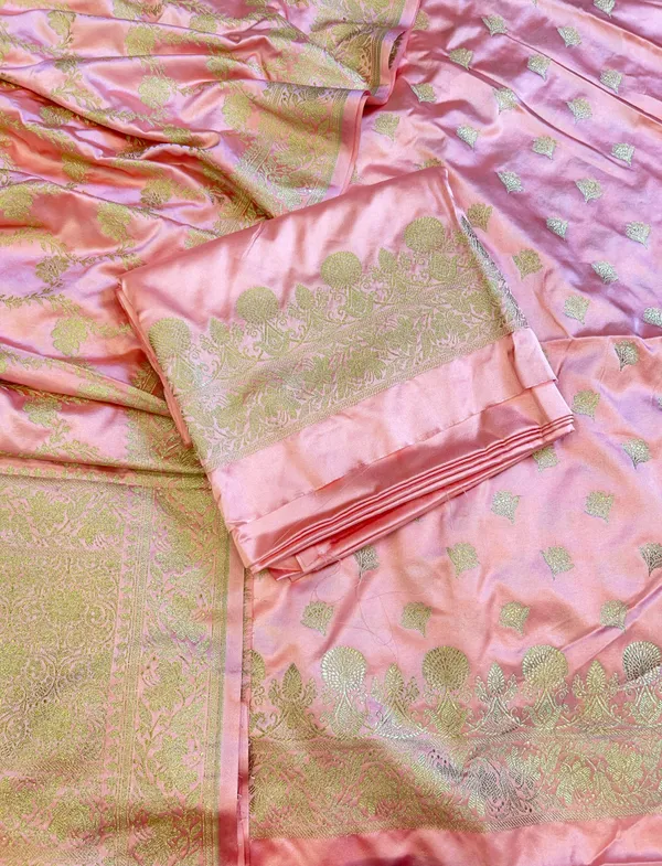 Peach_Mashru_Silk_Floral_Zari_Booti_with_Zari_Jaal_Dupatta_Handloom_Banarasi_3_pcs_Suit_Set_3000AJ_MSR1