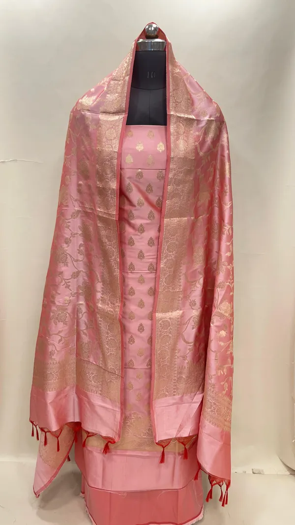 Pink_Semi_Katan_Silk_Handloom_Banarasi_3_pcs_Suit_Set_MUB_SK31