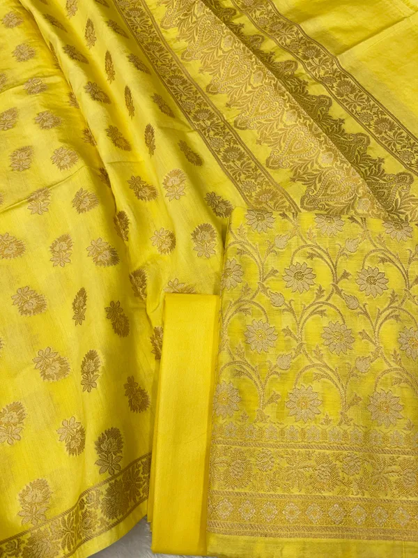 Yellow_Mulberry_Chiniya_Silk_With_Floral_Booti_Dupatta_Banarasi_3_Pcs_Suit_Set_SKL_MLC4