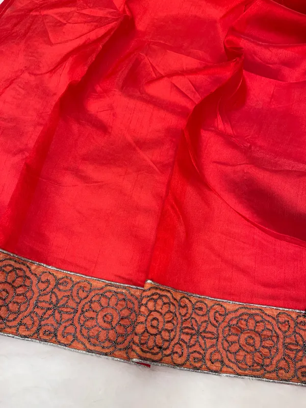Red_Cotton_Blend_Zari_Embroidery_Banarasi_Saree_600KS_14