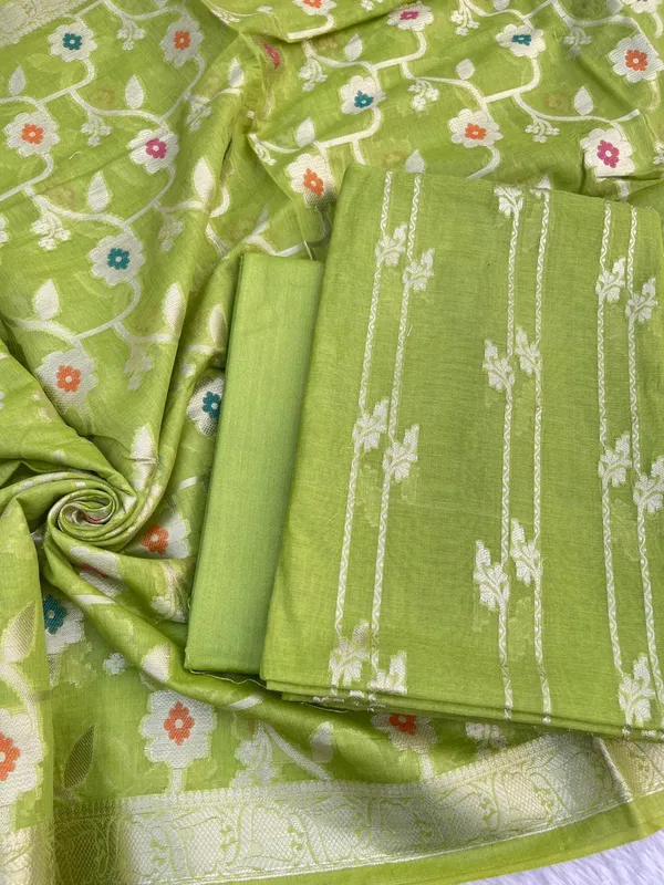 Green_Palm_Silk_Stripe_Zari_Banarsi_Suit_with_Floral_Zari_Mina_Jaal_Dupatta_1100SKL_PS5