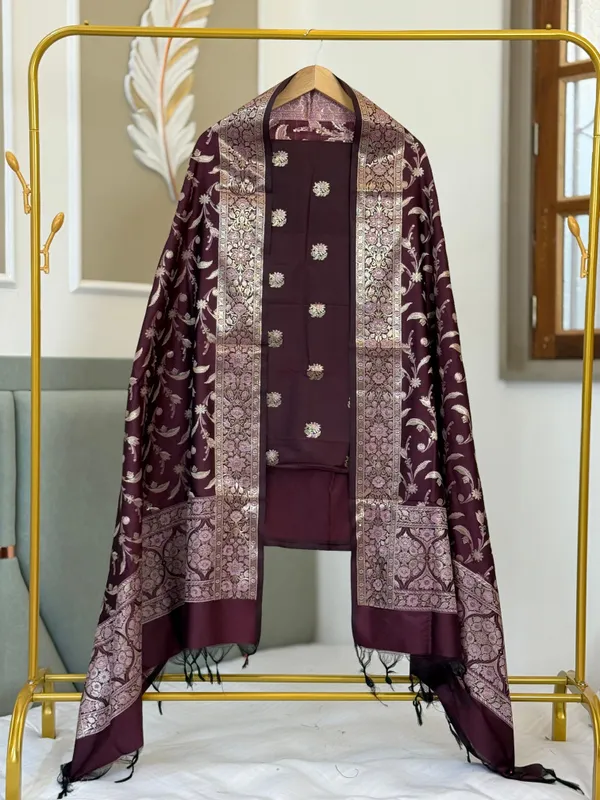 Wine_Katan_Silk_Alfi_Zari_Booti_Banarasi_Suit_With_Floral_Jaal_Dupatta_150PNJ_SA2