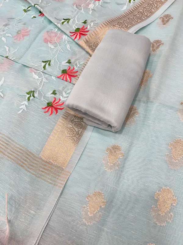 Pista_Green_Linen_Silk_Floral_Zari_Booti_with_Embroidery_Jaal_Dupatta_Banarasi_Suit_11SKL_LNE3