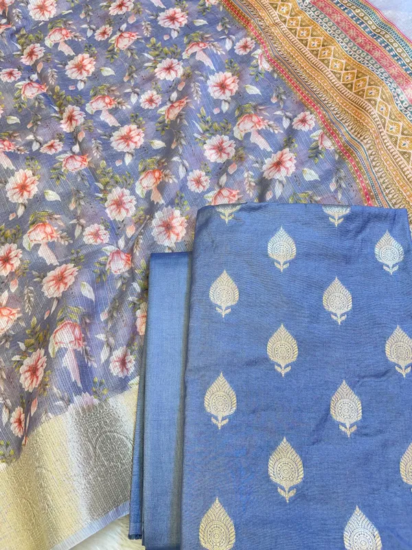 Seagreen_Cotton_Silk_Dyable_Floral_Zari_Booti_with_Digital_Print_Kota_Check_Dupatta_Banarasi_3_pcs_Suit_Set_11IM_DCS12
