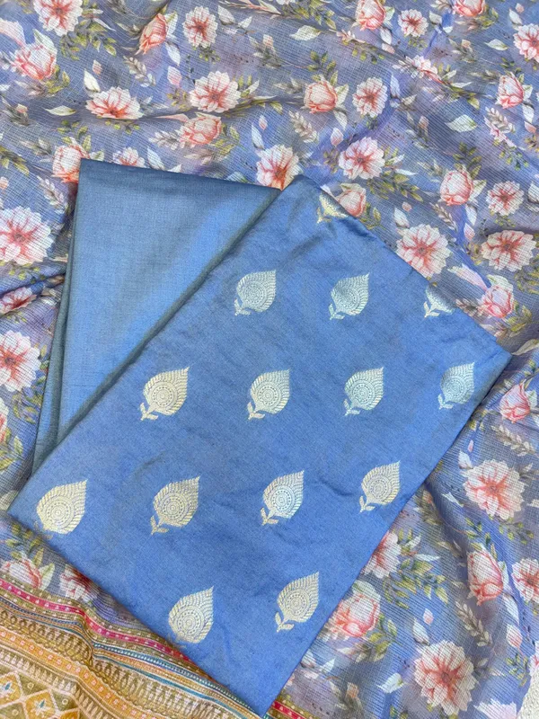 Seagreen_Cotton_Silk_Dyable_Floral_Zari_Booti_with_Digital_Print_Kota_Check_Dupatta_Banarasi_3_pcs_Suit_Set_11IM_DCS12