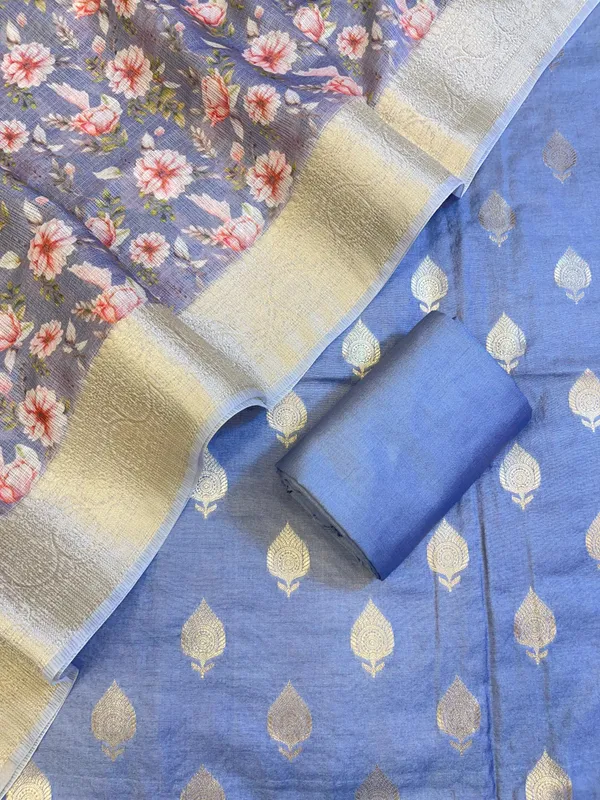 Seagreen_Cotton_Silk_Dyable_Floral_Zari_Booti_with_Digital_Print_Kota_Check_Dupatta_Banarasi_3_pcs_Suit_Set_11IM_DCS12