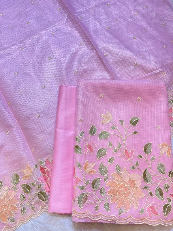 Pink_Kota_Check_Embroidery_Banarasi_3_pcs_Suit_Set_1100SKL_KC4
