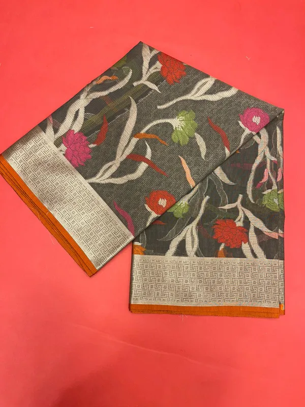 Grey_Cotton_Blend_Banarasi_Sarees_For_Women_GEASF_760