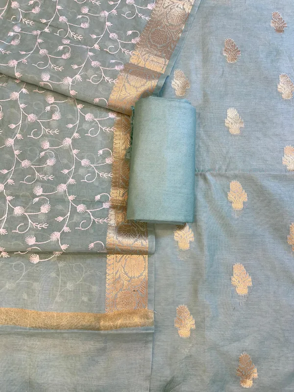 Light_Blue_Mercerise_Silk_Floral_Zari_Booti_with_Embroidery_Dupatta_Banarasi_Suit_11SKL_MSRS7
