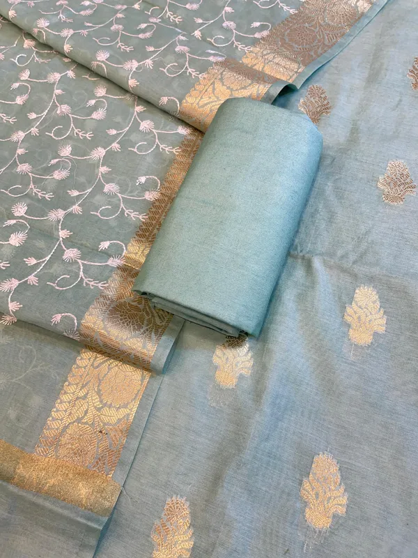 Light_Blue_Mercerise_Silk_Floral_Zari_Booti_with_Embroidery_Dupatta_Banarasi_Suit_11SKL_MSRS7