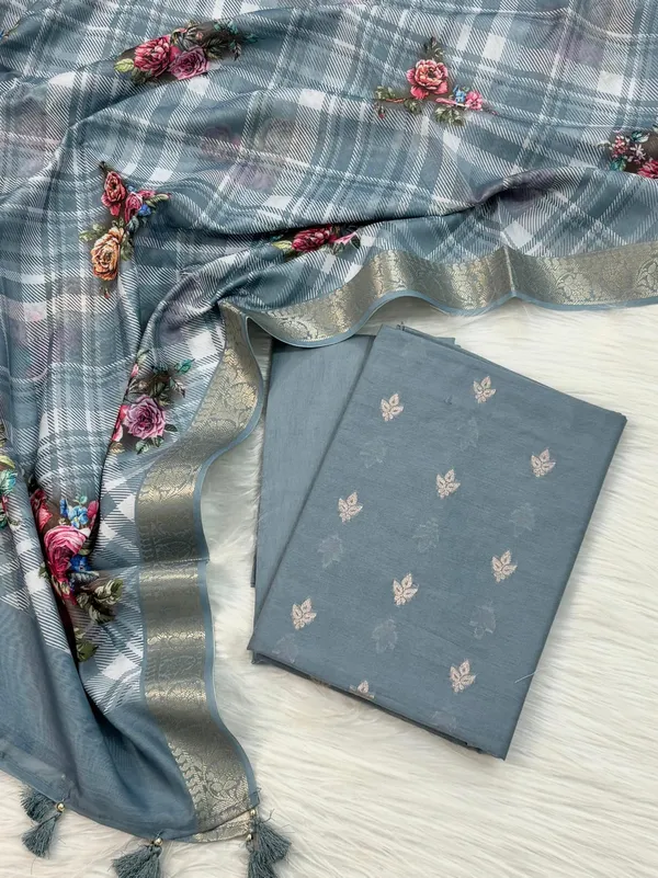 Grey_Pure_Mercerised_Cotton_Banarasi_Suit_with_Zari_Weaving_&_Chanderi_Digital_Print_Dupatta_1000SKL_MC3